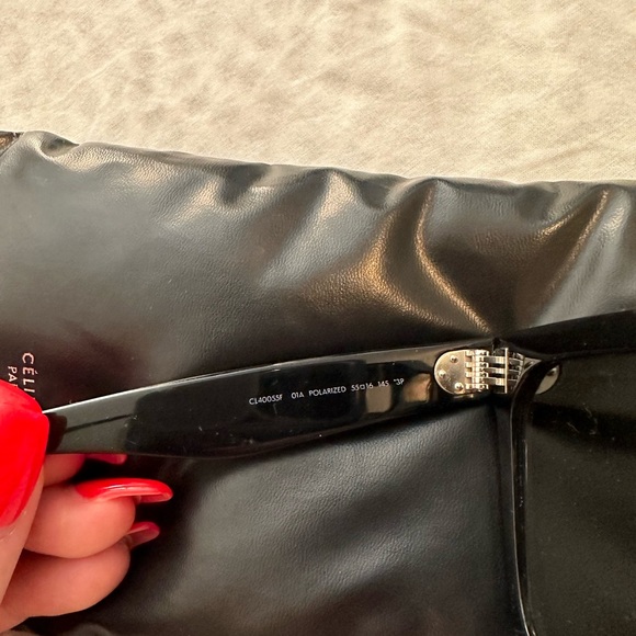 Celine Black Square Sunglasses - Picture 4 of 5